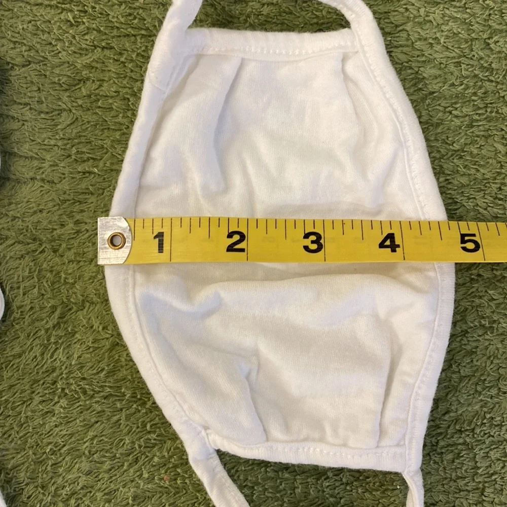 Masks - White Fabric - 10 pieces